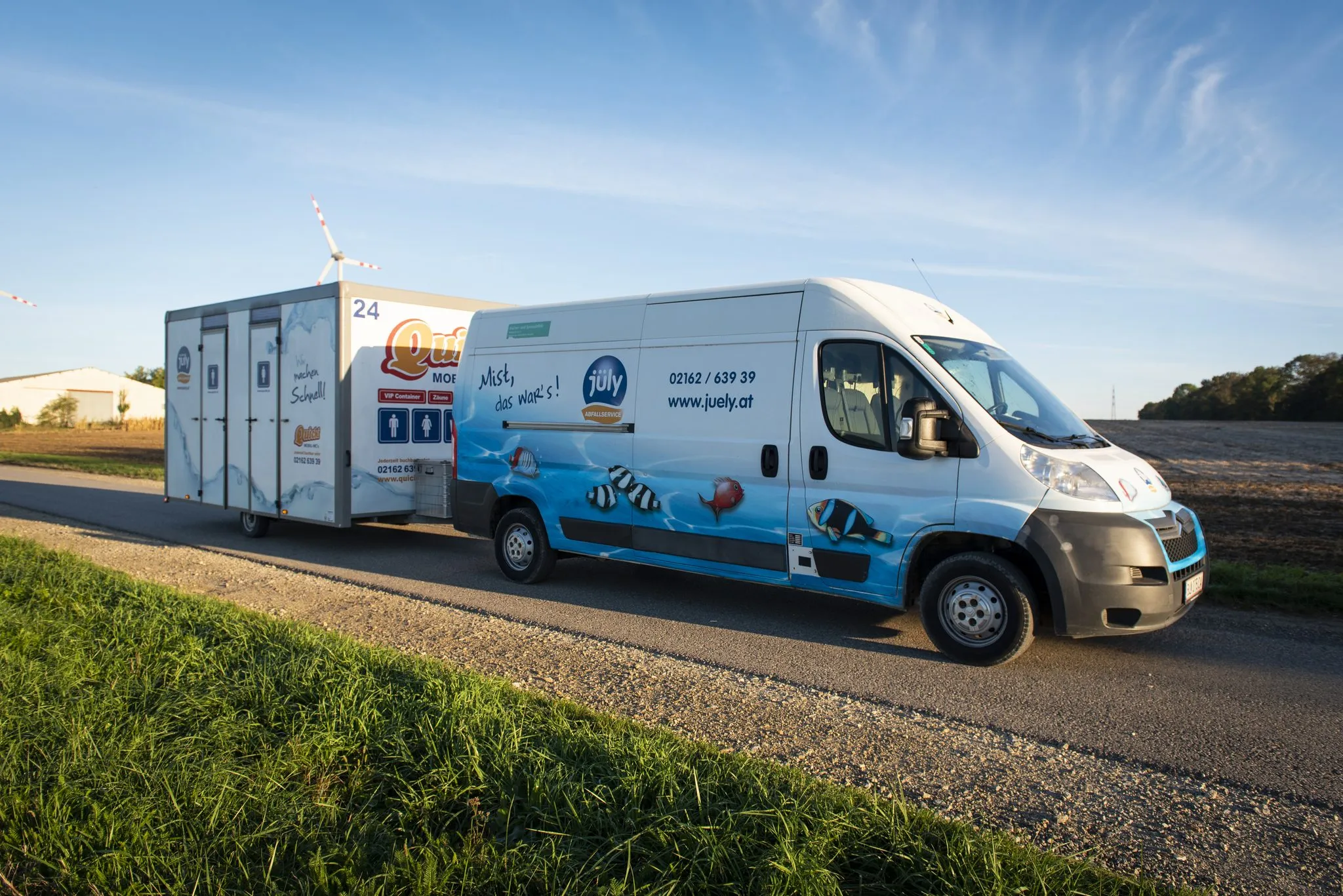 Das Team von QUICKI Mobil WCs